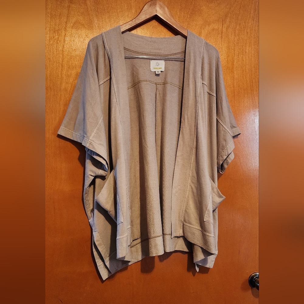 Aerie Offline Earthy Taupe Oversized Cardigan